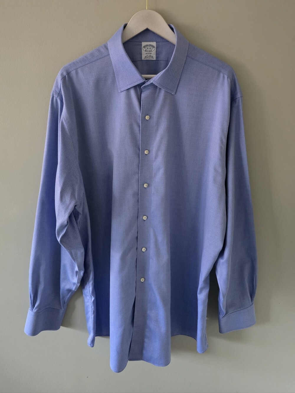 NWOT Brooks Brothers 18 Old Money Luxury Formal Office Supima Cotton Dress Shirt